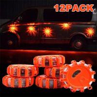 【CW】☊  1/2/3/4/6/8/10/12Pcs Warning Built-in Battery 9Mode Safety Dash Emergency Flashing Lamp Strobe