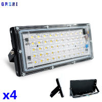 4pcsLot Led Floodlight 30W 50W 100W AC 220V Outdoor Flood Light Spotlight LED Street Lamp Projector Exterior IP65 Waterproof