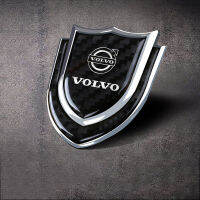 คาร์บอนไฟเบอร์1ชิ้น Shield รถสติกเกอร์ด้านอัตโนมัติ Badge สำหรับ Volvo ตกแต่งหน้าต่างรถ Decal สัญลักษณ์รถอุปกรณ์เสริม