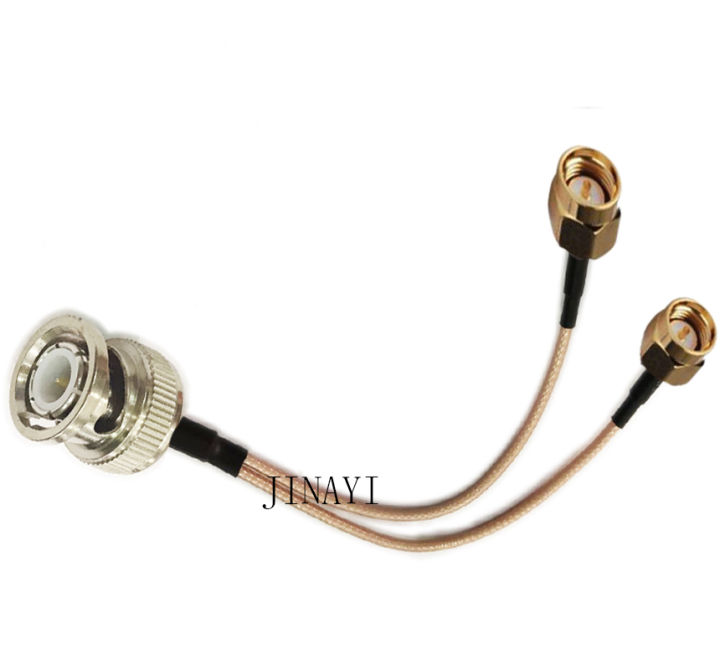 1PC BNC Male to 2 SMA Male Connector RF RG316 Pigtail Y Splitter Extension Cable 10/15/20/30/50cm /1m