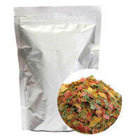 = ":{100G อาหารปลาสวยงามเขตร้อนปลาทองปลาคาร์พปลาเล็กอาหาร3สี Flakes อาหารปลาผลิตภัณฑ์สำหรับอุปกรณ์ตู้ปลา