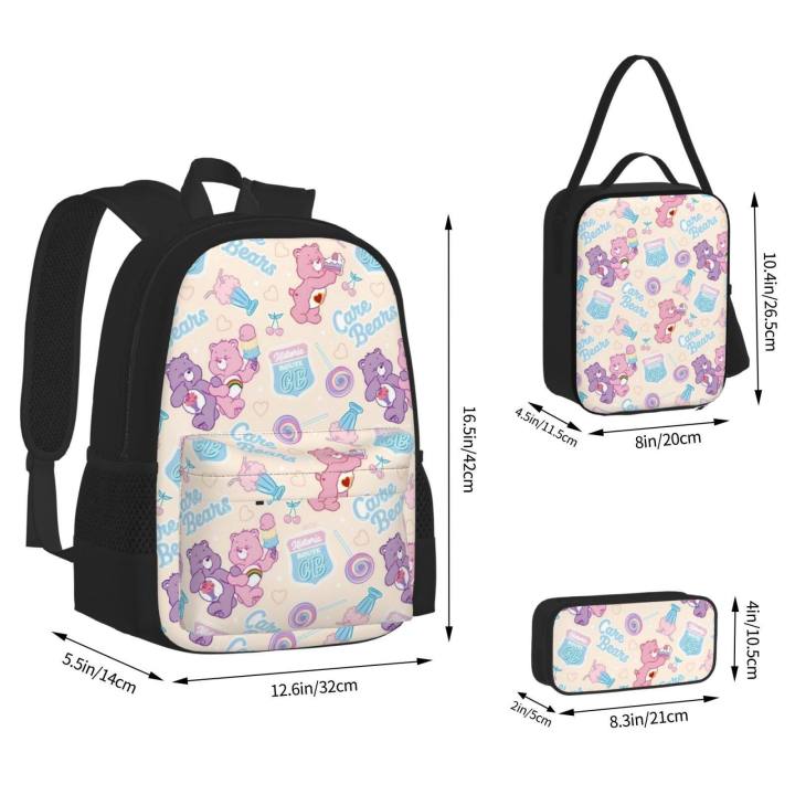 care-bears-children-backpack-set-with-schoolbag-lunch-bag-pencil-case-backpack