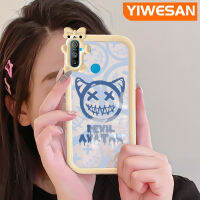 YIWESAN เคสสำหรับ Realme C3,เคสนิ่มกันกระแทกเคสมือถือใสลายการ์ตูนปีศาจปลอกซิลิโคนใส