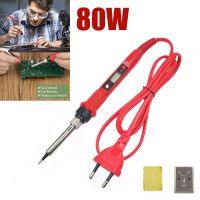 New Soldering Iron Kit Digital Soldering Irons Kit Set Electric Temperature LCD Adjustable 220V 80W Rework Welding Tools Diy Kit