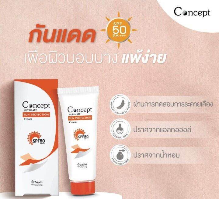 Concept Ultimate Sun Protection Cream คอนเซ็ปต์ครีมกันแดดSPF 50 PA