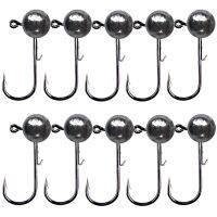 10pcs หัว JIG ตะขอตกปลา 3.5g 5g 7g 10g 14g รอบ Ball JIG HEAD Hook Weedless Fishhook หนอนตกปลาอุปกรณ์เสริม-hexinge