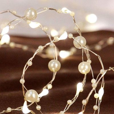 2M/5M Bead LED String Lights Fairy Lights Festoon Led Light Battery-operated Garland New Year Christmas Decorations 2021