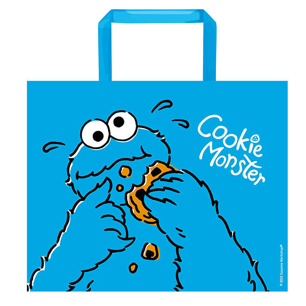 SST2 กระเป๋ากระสอบสาน PP Sesame Street Cookie Monster PP Woven Bag 50Wx40Hx15S cm