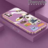 Chenyyka เคสโทรศัพท์ซิลิโคนด้านข้างดีไซน์ใหม่ลายการ์ตูน A31 Galaxy ของปลอกสำหรับ Samsung เคสนิ่มกล้องฝาปิดเลนส์เต็ม