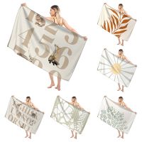 ┋✈▽ Bathroom Bath towel for adults sauna Large beach towel Gym towel Large hotel woman shower quick drying microfiber boho nordic