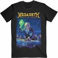 แฟชั่นผู้ชายใหม่เสื้อยืด Megadeth เสื้อยืดสนิมสันติภาพ30th ครบรอบผู้ชายร็อคเมทัลลิสีดำยอด Tee