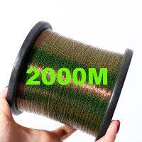 2000m Invisible Carp Fishing Camouflage Nylon Rubber Thread Line Super Strong Speckle Sinking For Fishing Pesca Fishing Lines