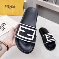 FENDI พร้อมกล่องรองเท้ากระเป๋ารองเท้าบัตรตั๋วรองเท้าแตะรุ่นใหม่สูงของรองเท้าแตะ