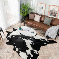 2020 New White Black Cow Faux Zebra Skin Cowhide Carpet Big Size Brown Imitation Leather Natural stripe Cowskin Mat