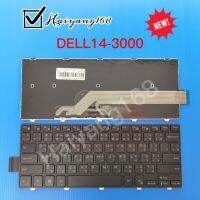 Keyboard คีย์บอร์ด DELL Inspiron 14-3000 14-5000 3441 3442 3443 7447 5458 5455 5451 3480 3470  ไทย-อังกฤษ