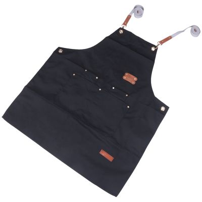 Chef Apron-Cross Back Apron for Men Women,Cooking Aprons with Adjustable Straps and Large Pockets for BBQ &amp; Grill