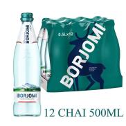 HCMCombo 12 chai nước khoáng thiên nhiên có ga nhập khẩu Borjomi chai thuỷ