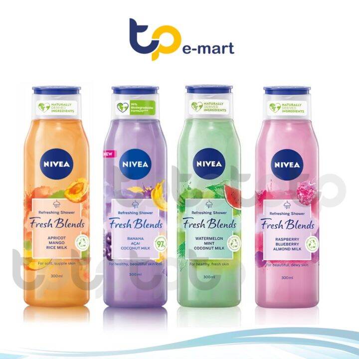 NIVEA Fresh Blends Shower Gel 300ml Lazada