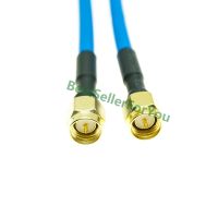 New SMA Connector Male To SMA Connector Male Plug Straight RF Coax Pigtail Semi-rigid Cable RG402 Blue Electrical Connectors