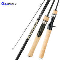 Crazyfly 1.68/1.8/1.98M UL Telescopic เบ็ดตกปลาน้ำจืดน้ำหนักเบา Seeker คาร์บอนแข็งแบบพกพาแท่งล่อนุ่มพิเศษ