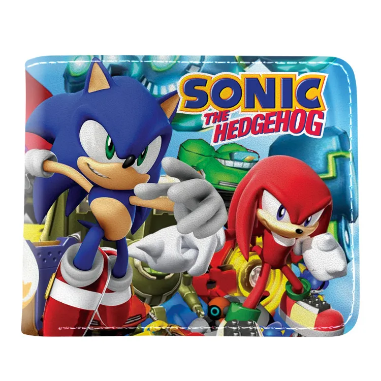 SONIC CHARACTERS PATTERN Sonic the Hedgehog 4 in. Bi Fold Wallet (Sonikku)