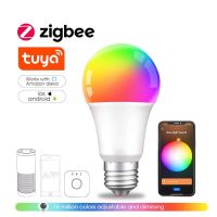 GIDEALED สมาร์ท Zigbee 3.0หลอดไฟ LED Dimmable โคมไฟ Tuya ควบคุมด้วยฮับสะพาน Echo บวก A Lexa การควบคุมเสียง RGB CW WW อารมณ์แสง