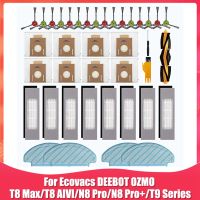 Replacement Parts for Ecovacs Deebot OZMO T8 AIVI T8 Max N8 Pro N8 Pro+ T9 Series Robot Vacuum Cleaner Accessories Kit