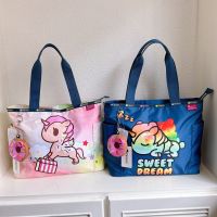 Lesportsac 2023 แบรนด์ร่วม Tokidoki ใหม่กระเป๋าถือกระเป๋าโท้ทกระเป๋าคอมพิวเตอร์หญิง L182