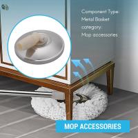 Mop Head Revolving Stainless Steel Household Floor Mop Head Replacement Automatic Mop Head Spin Cleaning Home Tools