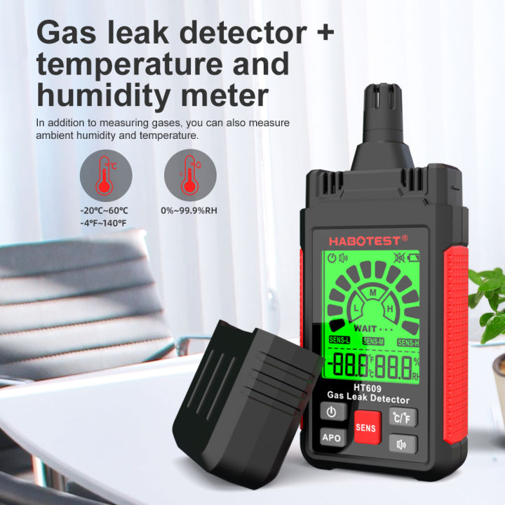 habotest-ht609-เครื่องตรวจจับแก๊สรั่ว-1000ppm-gas-leak-detector-จอแสดงผล-lcd