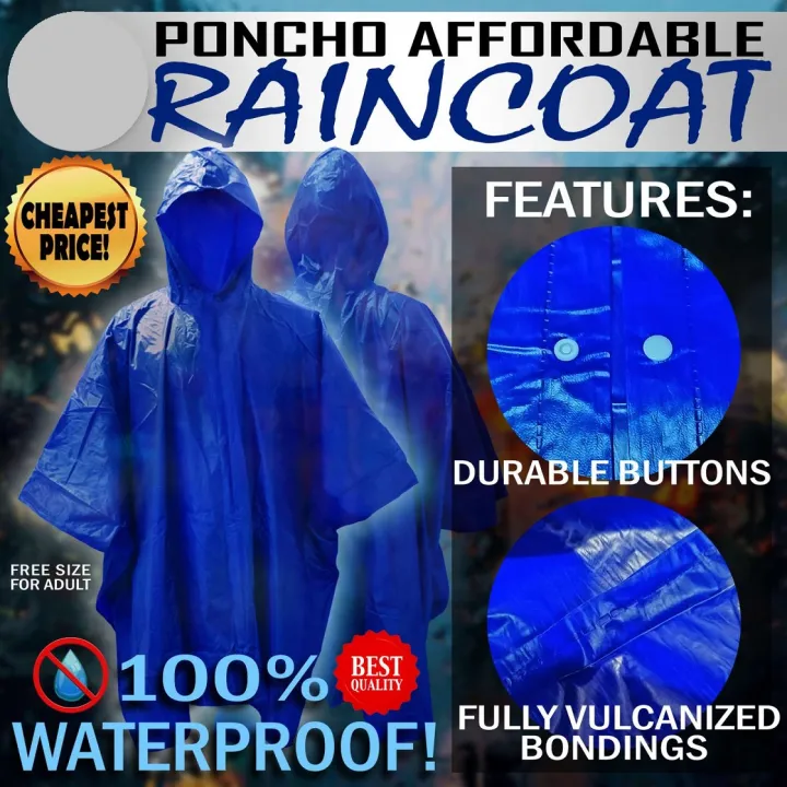 Waterproof Motorcycle Raincoat Mobility Scooter Large Rain Coat Cape