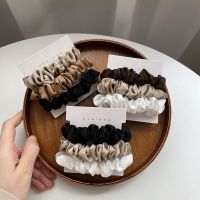 【CW】 3Pcs/set Scrunchies Color Hair Rope Korean Ponytail Holder Ties Headwear Soft Elastic Hairband Accessories