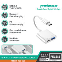 FELESS อะแดปเตอร์ OTG Type-C/สาย  OTG แปลง Type C to USB3.0/Type C to Type-c+USB3.0/Type C to USB3.0+USB3.0+Type-c/ Adapter เหมาะสำหรับกล้องถ่ายรูป/ OPPO/ Huawei /VIVO/SAMSUNG/XIAOMI/แฟลชไดร์ฟ/เมาส์/