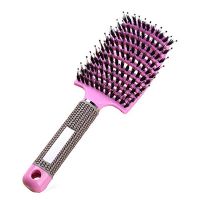 ❏ Women Hair Scalp Massage Comb Bristle Nylon Hairbrush Wet Curly Detangle Hair Brush For Salon Barber Hairdressing Styling Tools