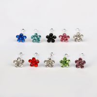 20Pcs Nose Piercing Ring Plum Blossom Flower Nose Rings Nose Pins Stainless Steel Piercing Nose Stud Body Jewelry 20PCS/pack