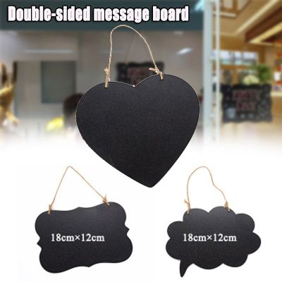 Slate Sign Double Sided Message Board with Hanging Rope Party Direction Signs Multifunctional xqmg Party Direction Signs Supplie Artificial Flowers  P