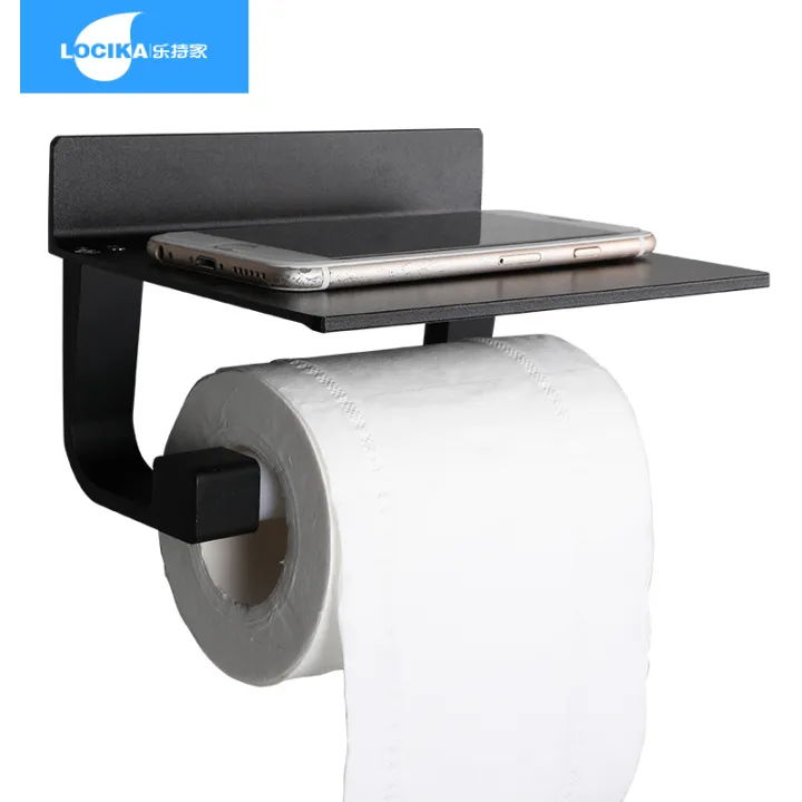 Toilet toilet punch-free roll paper towel cell phone rack Nordic toilet ...