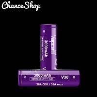 ถ่านชาร์จ18650 Vapcell ม่วงv30  รุ่นขายดีจุไฟเยอะ [ของแท้]