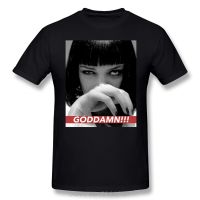 2023NewTarantino T Shirt MIA WALLACE เสื้อยืดผ้าฝ้ายเสื้อ Tee กราฟิกแขนสั้นสนุก Man Tshirt Streetwear