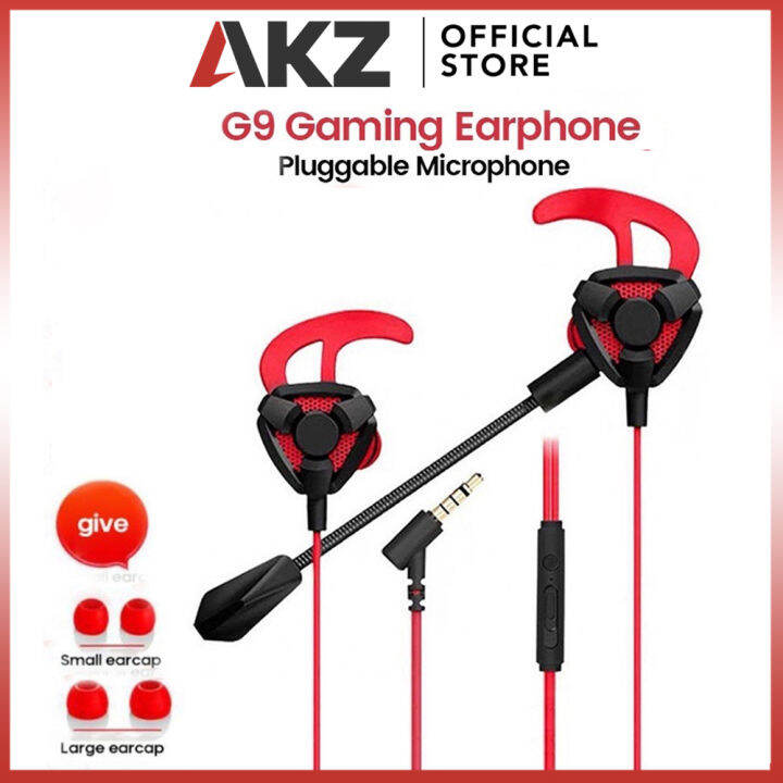 AKZ G9 Gaming Earphones with Mic Noise Cancelling Live Streaming Online