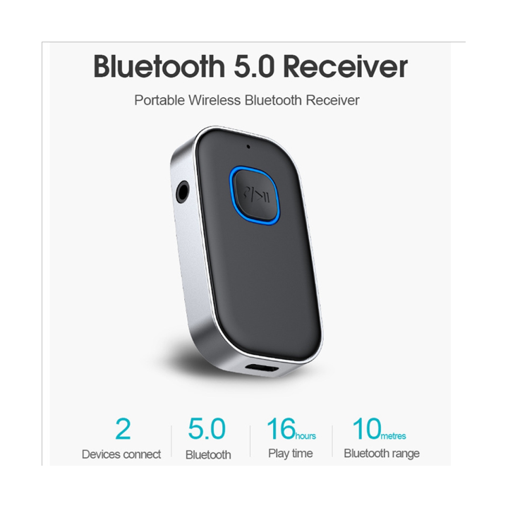 Bluetooth Receiver with Microphone AUX 3.5mm Wireless Bluetooth 5.0