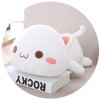 Kawaii Lying Cat Plush Toys Soft Stuffed animal Cat doll Lovely babay toy plush pillow toy room plush cushion doll