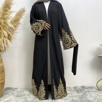 Ramadhan Baju Raya ชุดคาร์ดิแกนดูไบอบายาชุดมุสลิม Jubah Abaya มุสลิมกระโปรงยาวเสื้อคลุมผู้หญิง Abaya