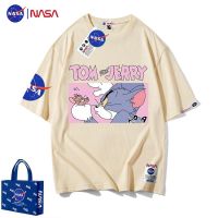 【July hot】 NASA NTYB joint cat and mouse summer short-sleeved t-shirt male 2023 new ins tide brand design