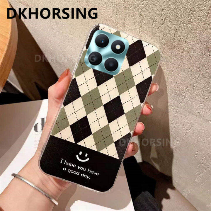 dkhorsing-x6a-เคสสำหรับ-honor-หรูหรา-honor-90-5g-honor-90-lite-honor-70-lite-honor-x5-plus-ลาย-lingge-ซิลิโคนนิ่มกันกระแทกเคสมือถือเกียรติยศ-x6a-x5plus