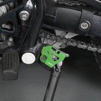 ☌ฝาครอบขาตั้งด้านข้างรถจักรยานยนต์ CNC สำหรับ Kawasaki KLR650 KLR 650 2008-2018 2009 2010 2011 2012