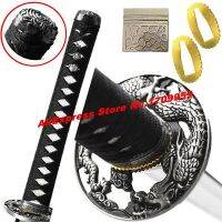 Dragon Theme Japanese Sword Hand Guard For Katana/Wakizashi Replace Fittings Set Tsuba Menuki Fuchi Kashira Habaki Seppa Tsuka