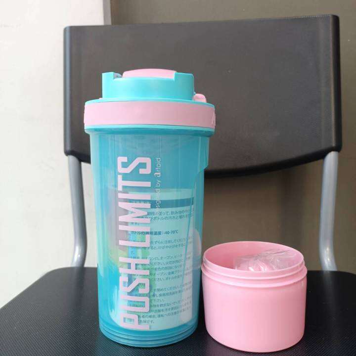 แก้วเชคบอล-artoid-mode-protein-shaker-bottle-with-blender-balls-mixing-grids-flip-top-24-oz-pink