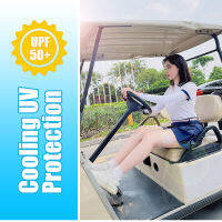 PLAYEAGLE ปลอกแขนกอล์ฟป้องกันรังสียูวี  ที่ป้องกันมือผ้าไหมสุดเจ๋ง Cooling  Golf UV-Protection Arm sleeves