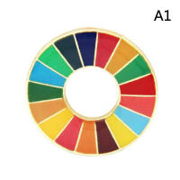 Yeze】เข็มกลัด17สีเพื่อการพัฒนาที่ยั่งยืนสหประชาชาติหมุด SDGs